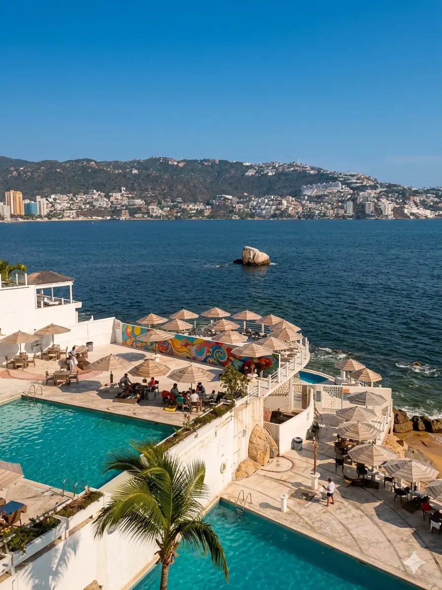 Panorámica ilustrativa de Acapulco